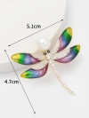 Xuhui brand premium copper plated with real gold and inlaid with zircon, high-quality multi-color baked paint dragonfly brooch Application Scenario